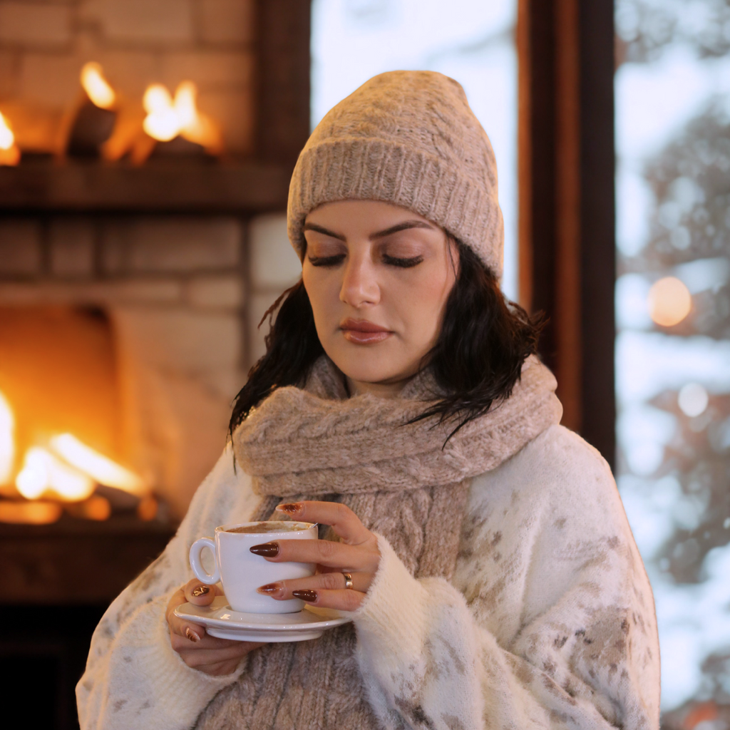 Echarpe Géode Noisette